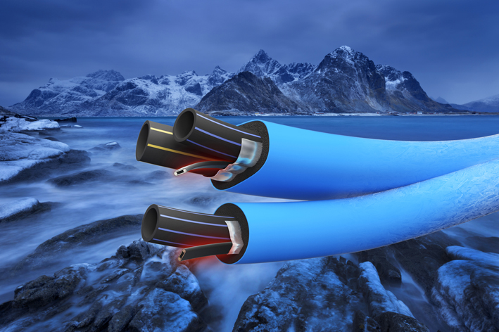 Extena Polarrör isolerat och frysskyddat rör med värmekabel för vatten och avlopp